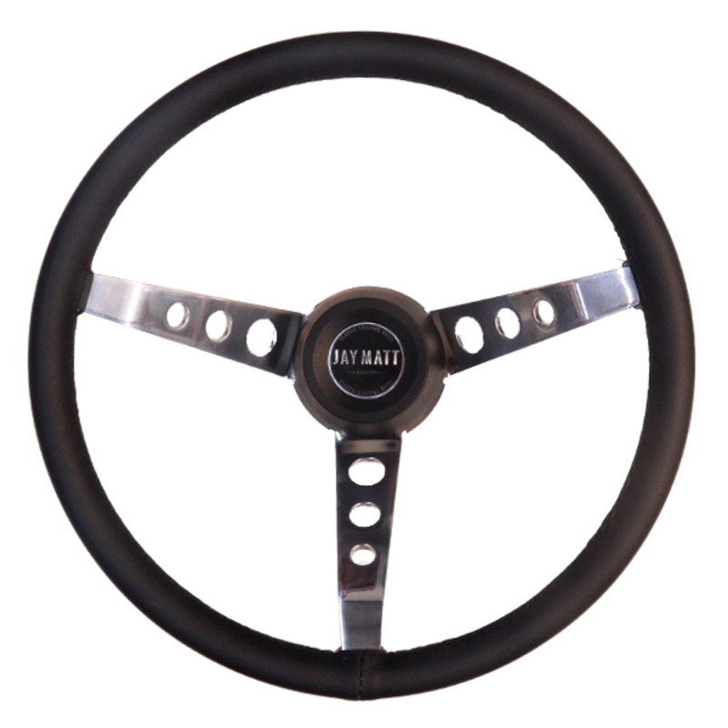 VOLANTE GT COURO PRETO/CROM 77 A 96 JAY MATT