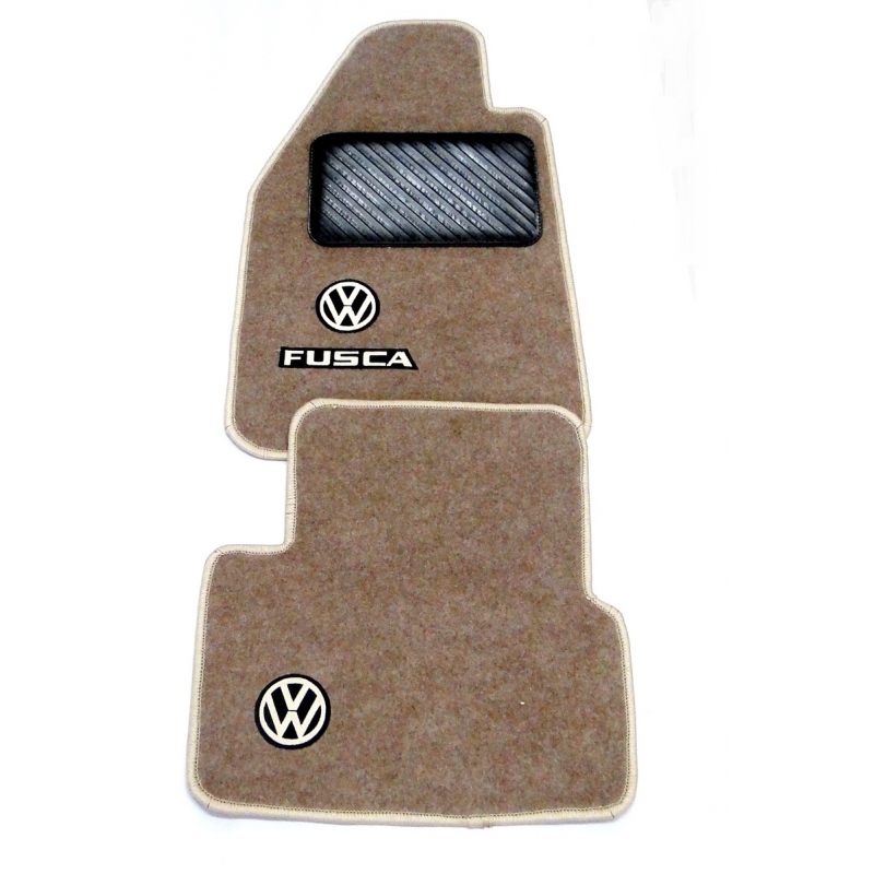 TAPETE CARPETE FUSCA BEGE