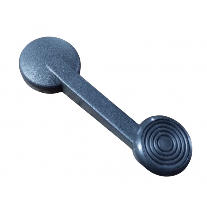 MANIVELA VIDRO COM REFORÇO PRETA