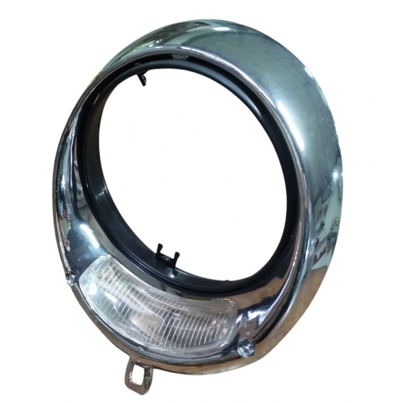 ARO FAROL FUSCA TREMENDÃO PLÁSTICO CROMADO