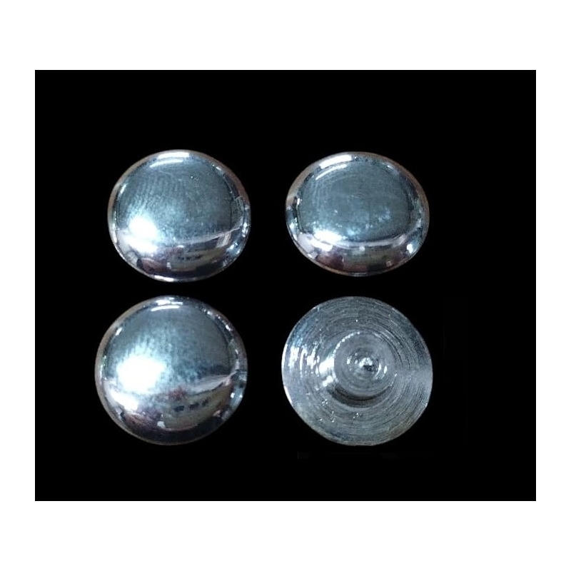 TAMPA PINO DOBRADIÇA PORTA FUSCA METAL CROMADO KIT