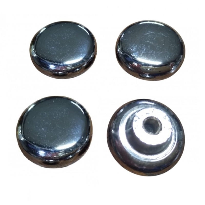 BOTÕES PAINEL FUSCA 71 Á 86 CROMADO JOGO