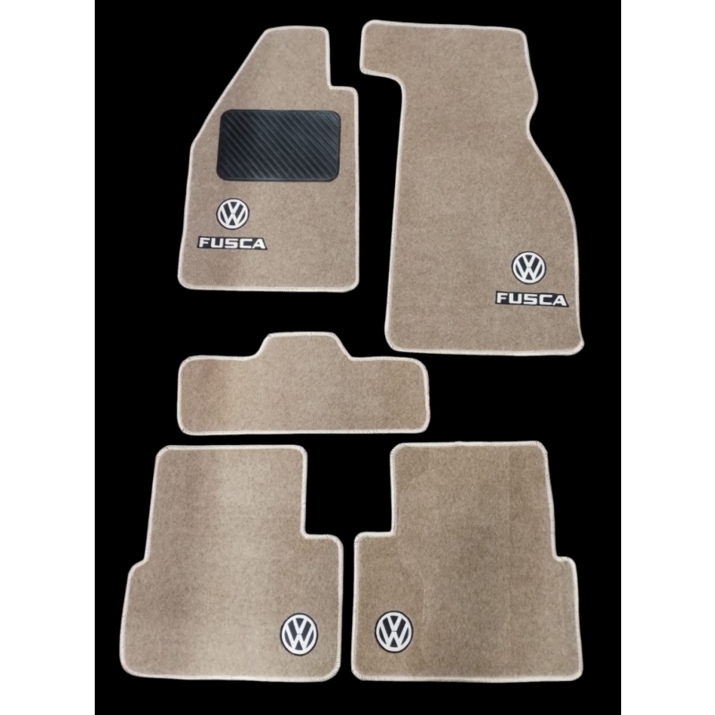 TAPETE CARPETE FUSCA BEGE