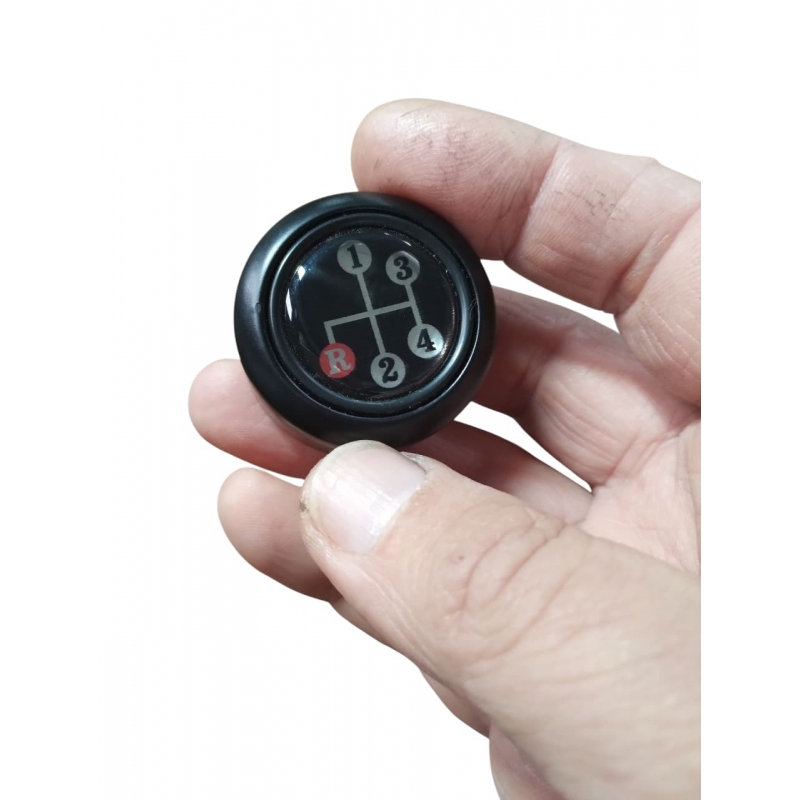 MANOPLA CÂMBIO ADESIVO MARCHA PRETA