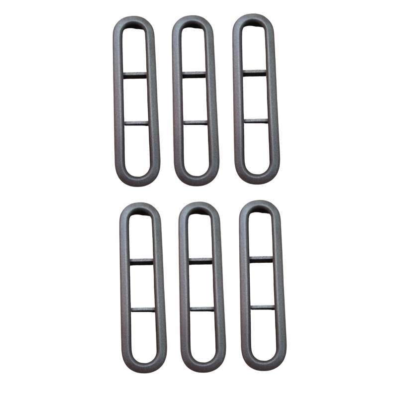 MOLDURA SAIDA AR VIDRO TRASEIRO PLÁSTICO MARROM (KIT)