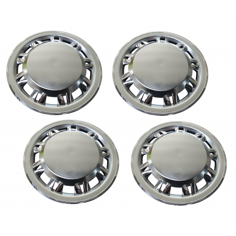 CALOTA KOMBI CARAT ARO 14 CROMADA (4 PEÇAS)