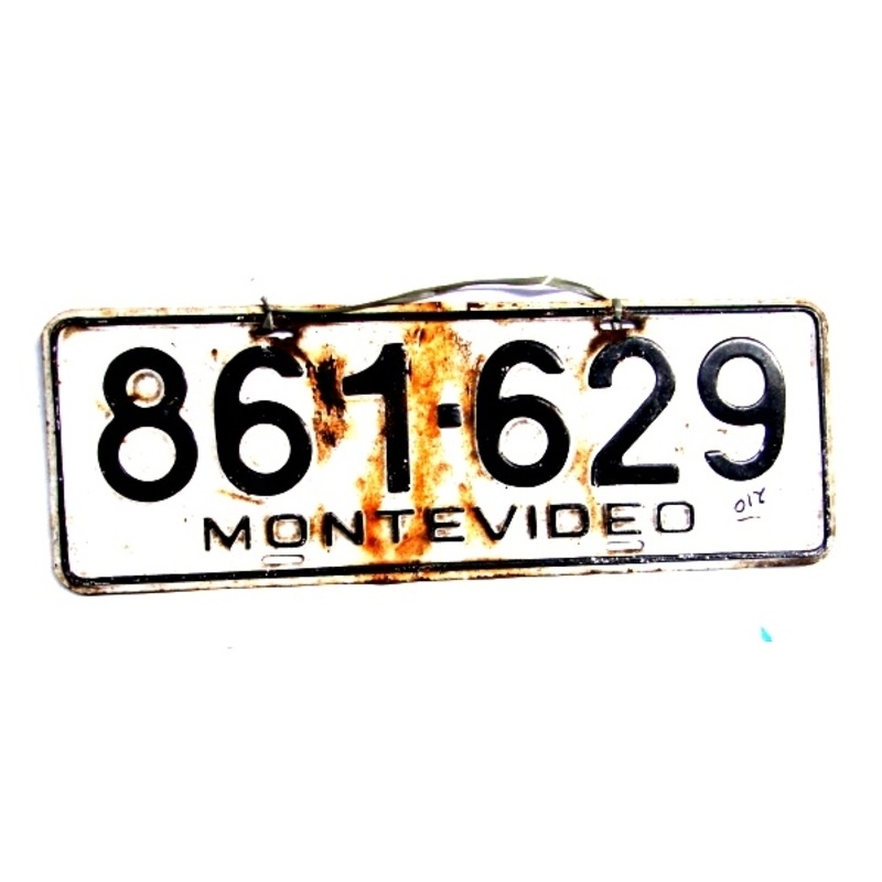 PLACA ANTIGA MONTEVIDEO 629