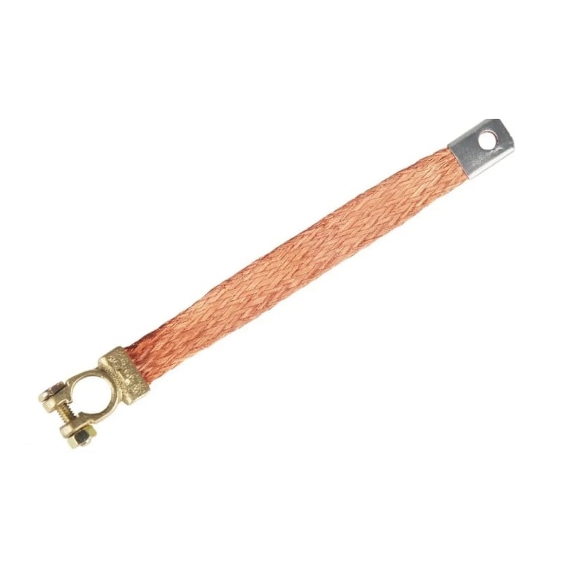 CABO BATERIA NEGATIVO (MALHA) 40 CM