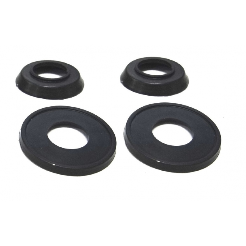 ROSETA MAÇANETA FUSCA 71 A 77 PLÁSTICO PRETO KIT