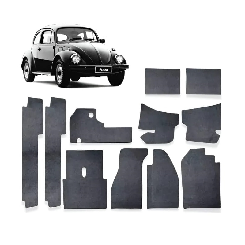 FORRAÇÃO INTERNA FUSCA CARPETE GRAFITE JOGO