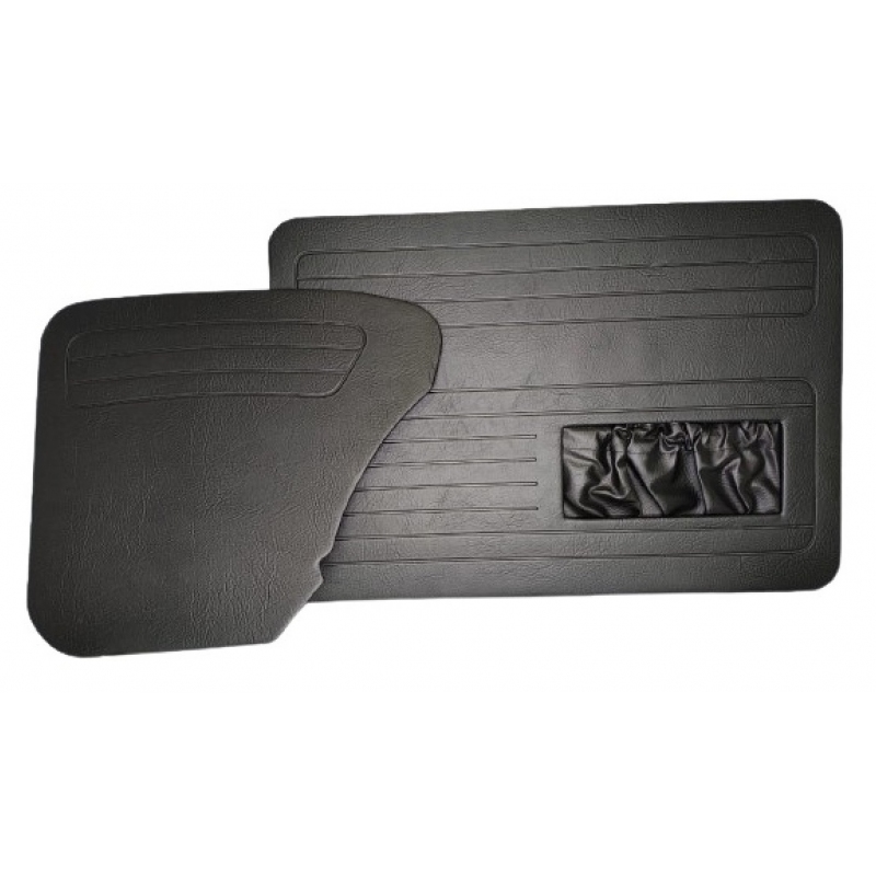 FORRAÇÃO PORTA FUSCA ATÉ 76 C/BOLSA PRETO JOGO