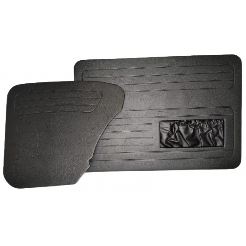 FORRAÇÃO PORTA FUSCA ATÉ 76 C/BOLSA PRETO JOGO