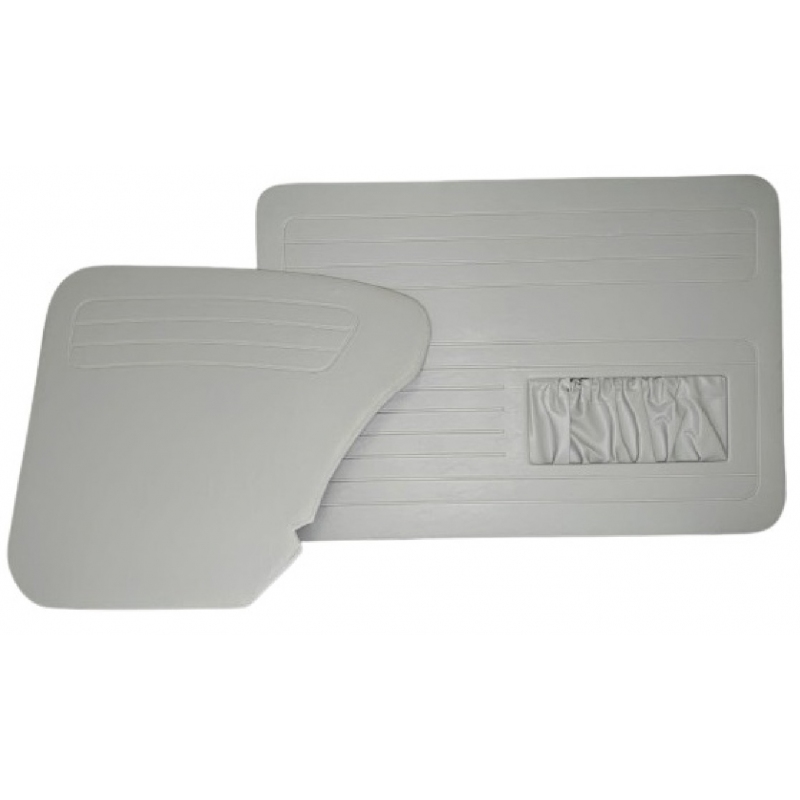 FORRAÇÃO PORTA FUSCA ATÉ 76 C/BOLSA BRANCO JOGO