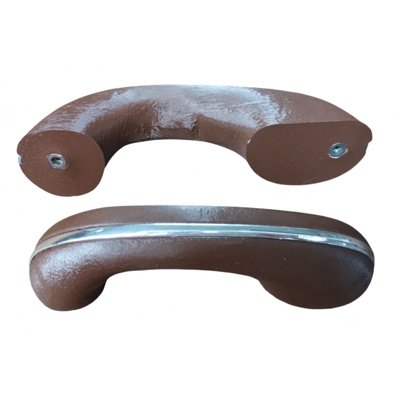 APOIA BRAÇO FUSCA COM FRISO MARROM PAR