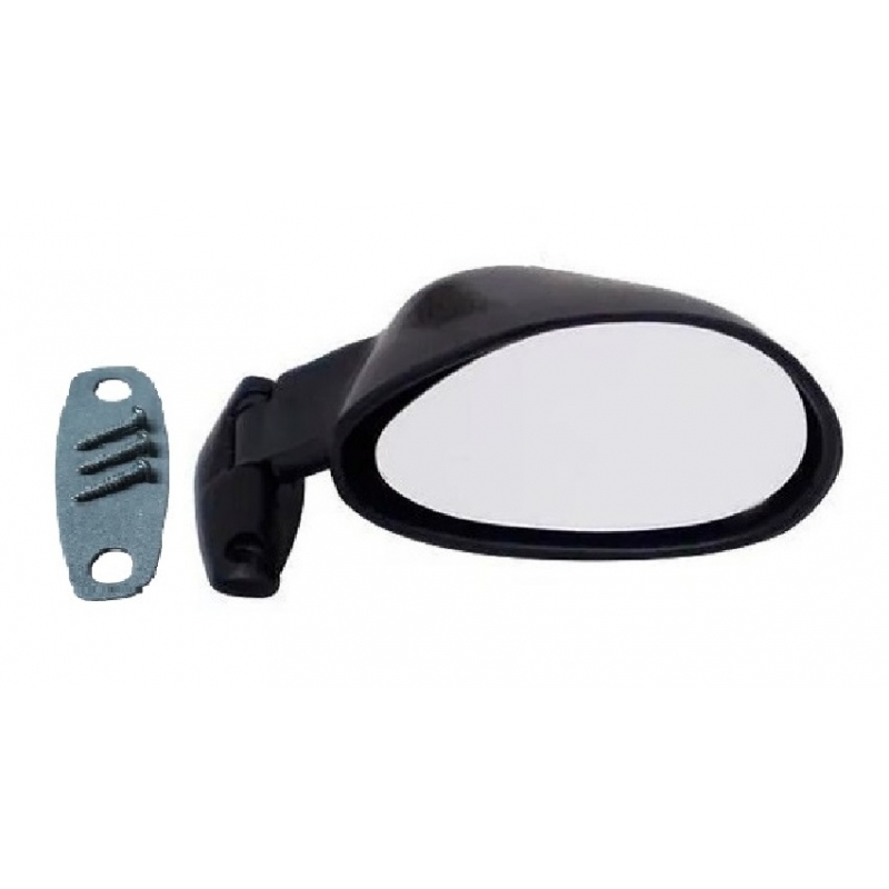 RETROVISOR F1 PRETO DIREITO (PLÁSTICO)