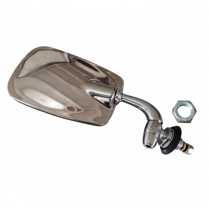 RETROVISOR MEXICANO METAL CROMADO DIREITO