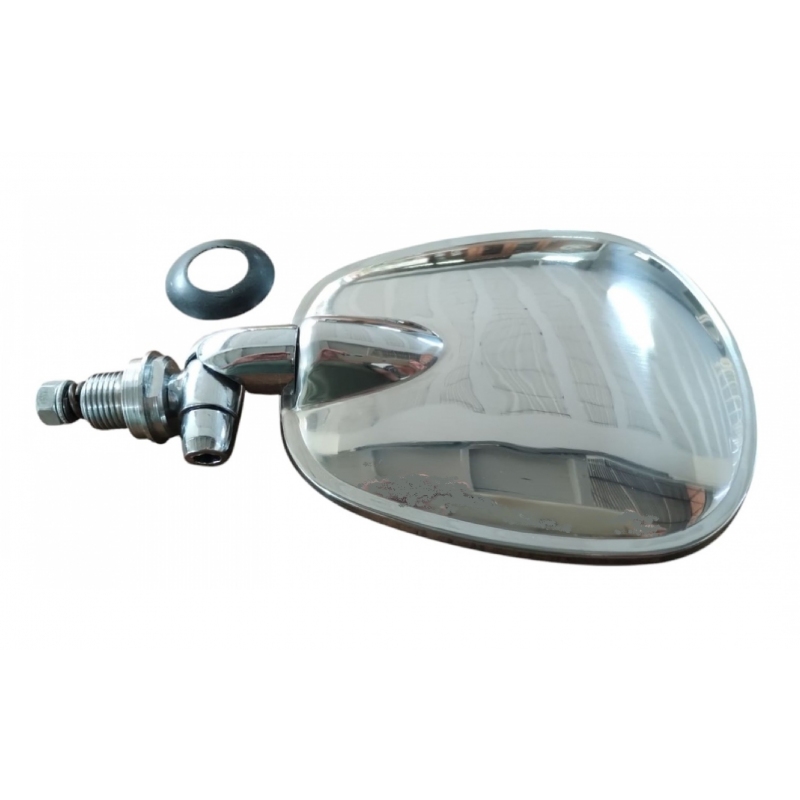 RETROVISOR RAQUETE ORIGINAL CROMADO ESQUERDO