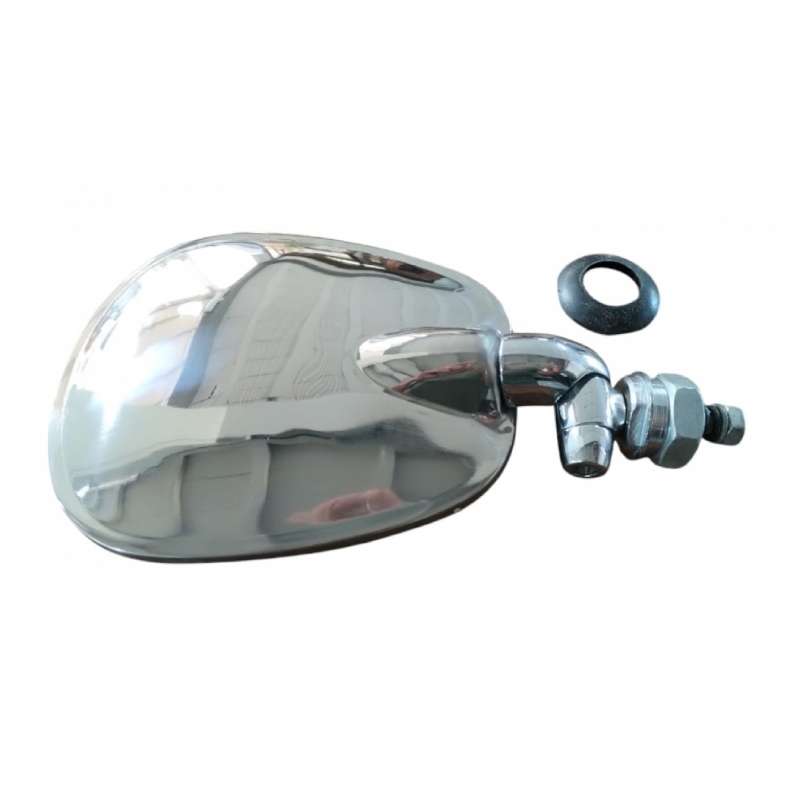 RETROVISOR RAQUETE ORIGINAL CROMADO DIREITO