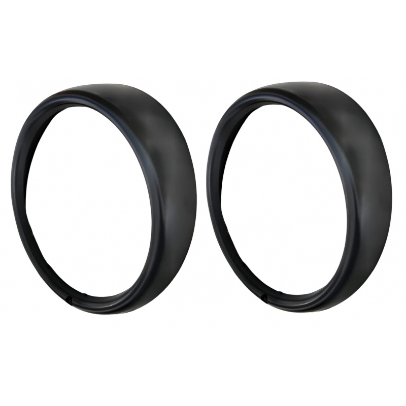 ARO FAROL FUSCA/KOMBI 1 FURO PLÁSTICO PRETO PAR