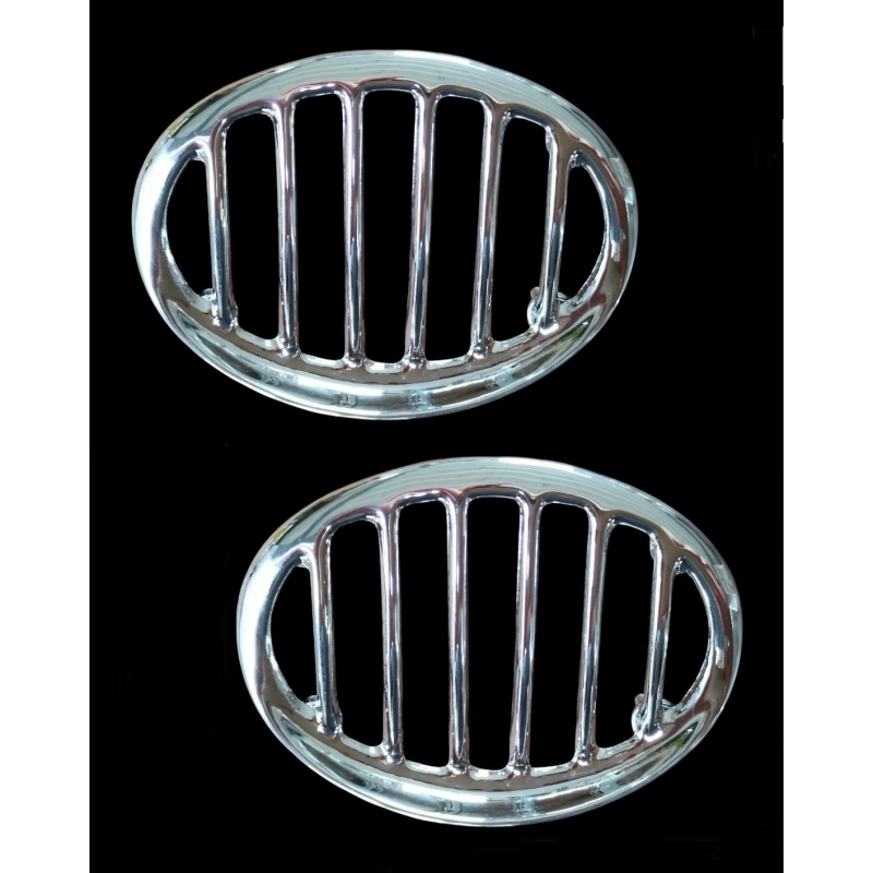 GRADE BUZINA FUSCA CROMADA LUXO PAR