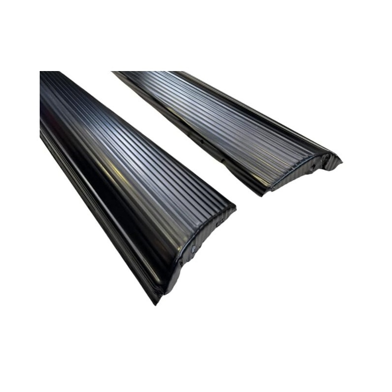 ESTRIBO COMUM PRETO FRISO ESTAMPADO PAR