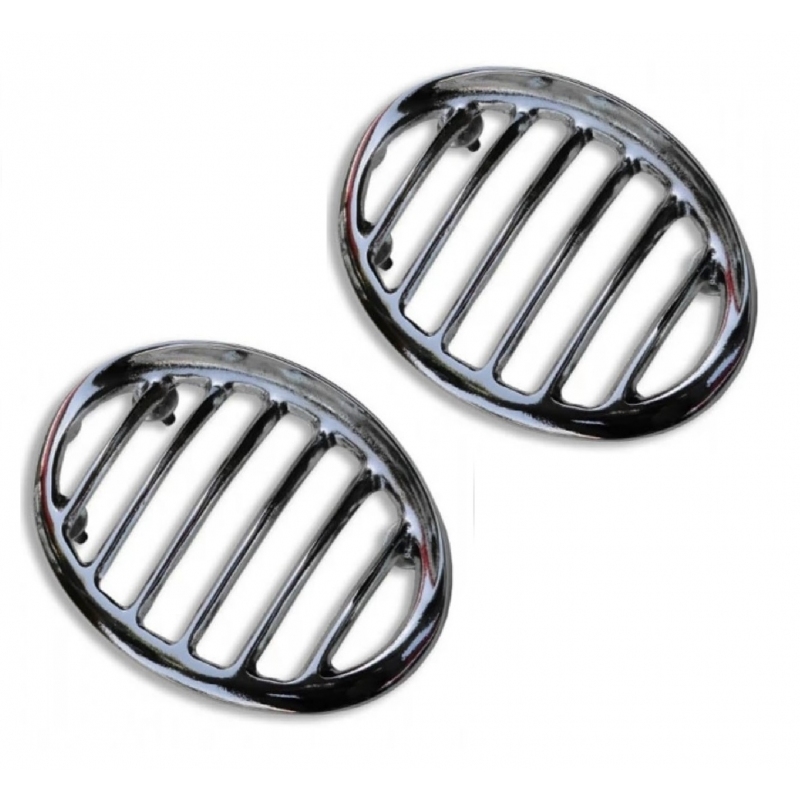 GRADE BUZINA FUSCA CROMADA LUXO PAR