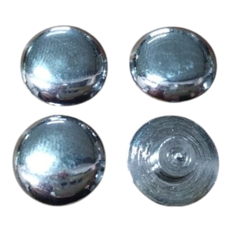 TAMPA PINO DOBRADIÇA PORTA FUSCA METAL CROMADO KIT