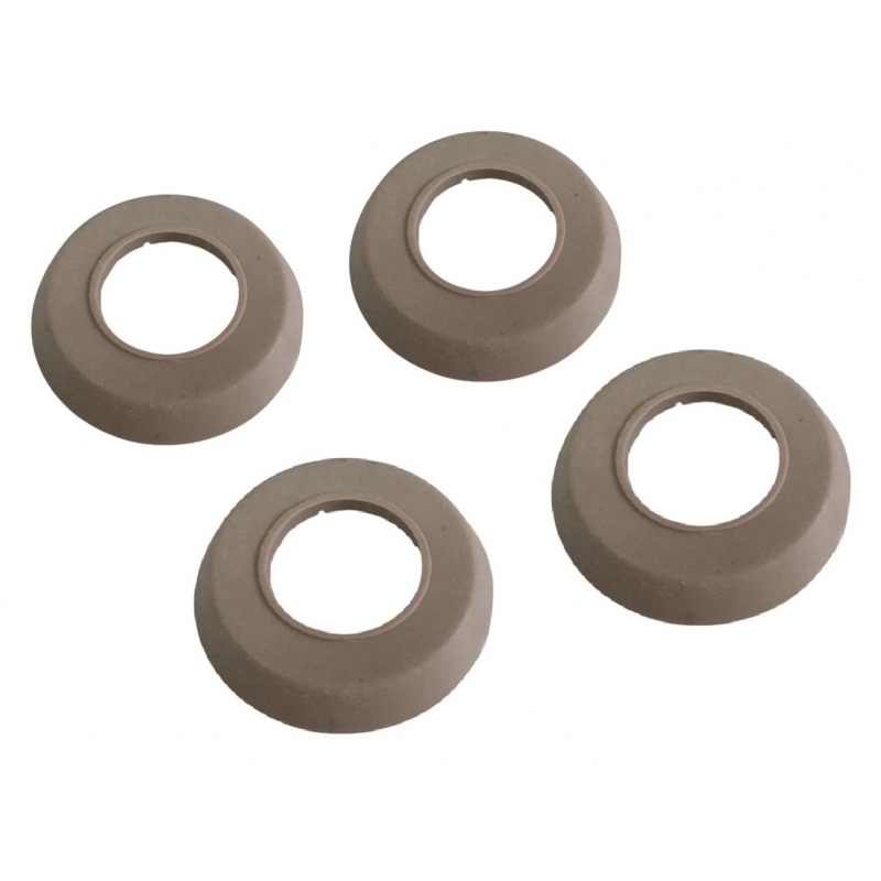 ROSETA MAÇANETA FUSCA ATÉ 70 PLÁSTICO BEGE KIT