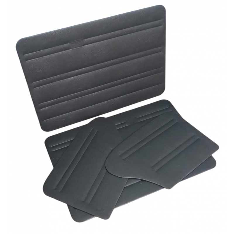 FORRAÇÃO PORTA FUSCA 78 A 96 PRETO JOGO