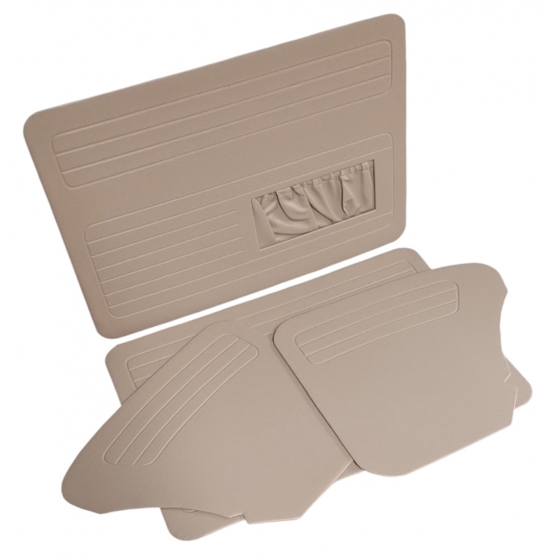 FORRAÇÃO PORTA FUSCA ATÉ 76 C/BOLSA BEGE JOGO