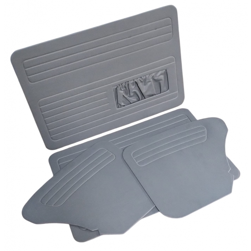 FORRAÇÃO PORTA FUSCA ATÉ 76 C/BOLSA CINZA JOGO