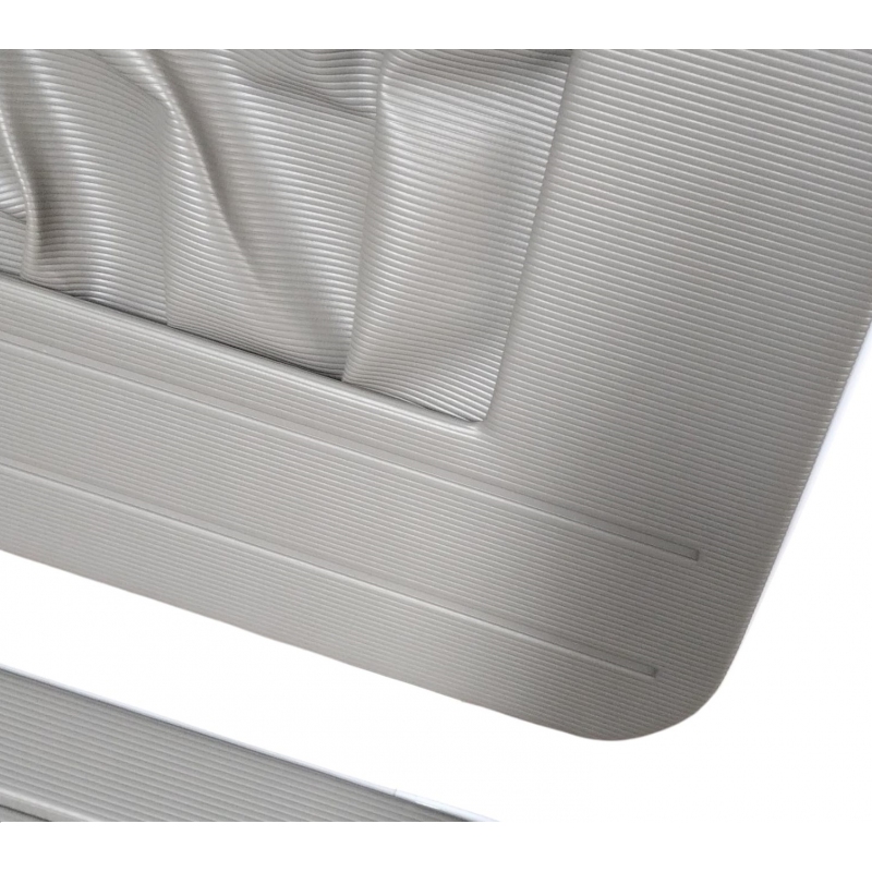 FORRAÇÃO PORTA FUSCA ATÉ 76 COM BOLSA CINZA E BRANCO JOGO