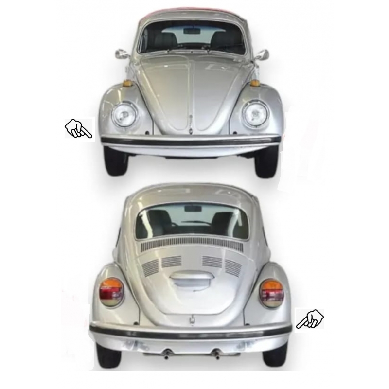 BORRACHÃO PARA-CHOQUE FUSCA PAR