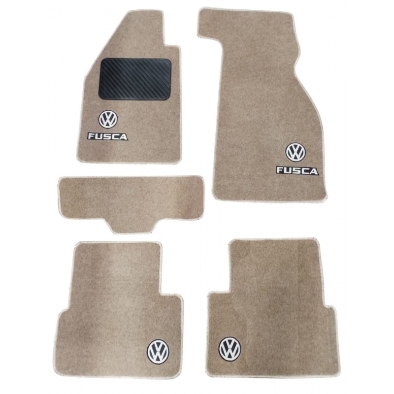 TAPETE CARPETE FUSCA BEGE